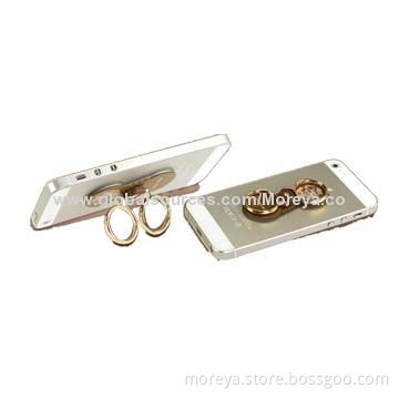 Finger Ring Holders for Smartphones and Tablet PCs, Sized 50 x 40 x 14mm, Zinc Alloy Material